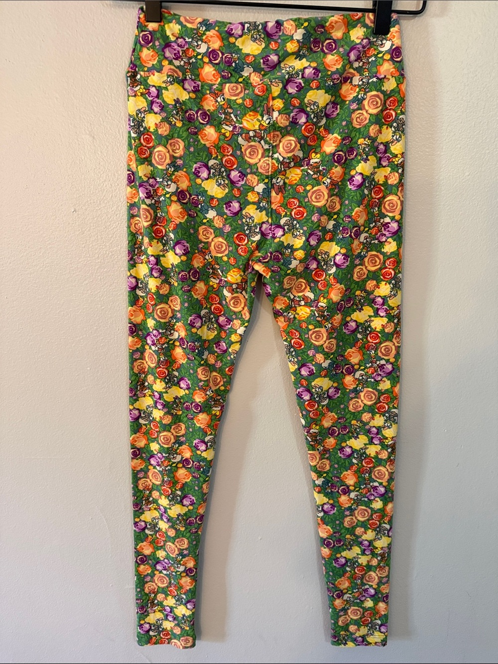 LuLaRoe Disney Daisy Duck Floral Leggings - Picture 4 of 4